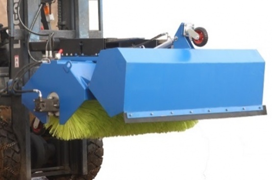 Щеточное оборудование с бункером для пыли для погрузчиков вилочных