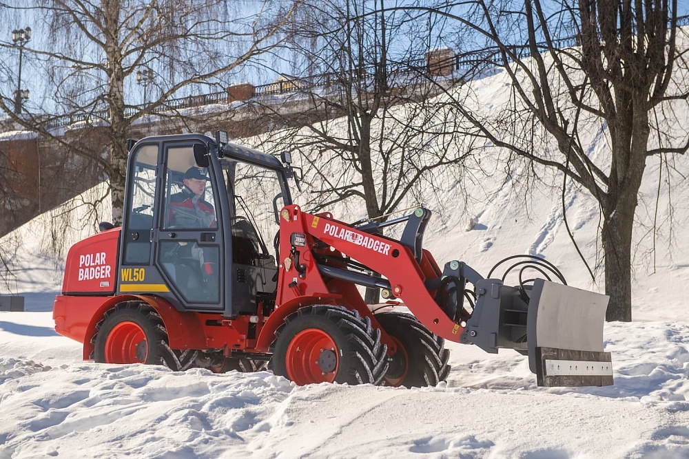 Снеговой отвал на фронтальный погрузчик